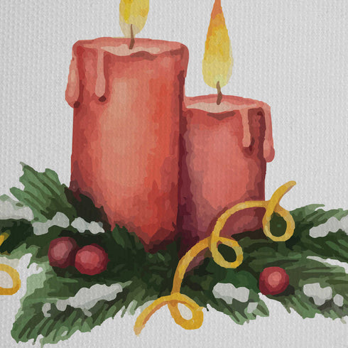 Candle - Christmas Theme Printed Tote Bag - Uncommongifts.in